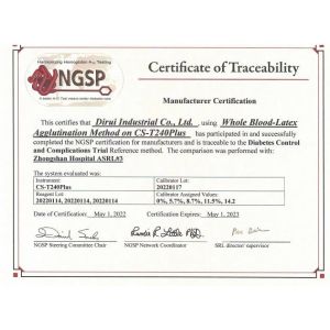 Jilin Jingquan Medical Equipment Co., Ltd. Сертификации