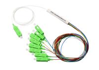 divisor Mini Steel Tube Type do PLC da fibra ótica 1x8 0.9mm