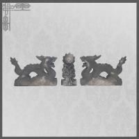 Templo Unglazed Dragon Roof Tile feito a mão de Grey Chinese Roof Ornaments Malaysia
