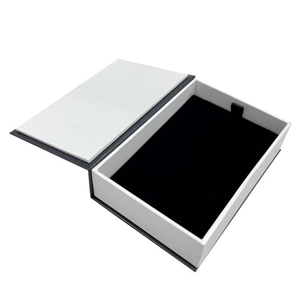 Square Corner Luxury Earring Gift Box Literature Style Foldable Magnetic Gift Box