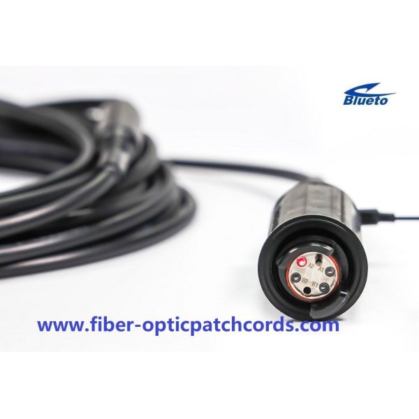 XBEAM расширяющий луч 4core бронированный оптический волокно патч кабель к LC 4Fiber многорежимный расширенный луч соединитель