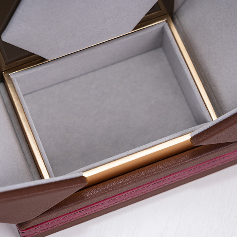 Vintage Brown Double-Door Luxury Custom Perfume Box For Display Wholesale