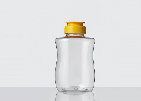 18Oz 350g Plastic Cosmetic Bottles Silicone Valve Cap For Packing Honey Syrups