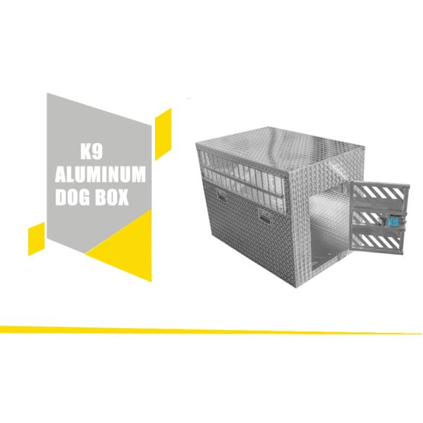 Плита диаманта полной сварки K9 одиночная алюминиевая охотясь коробка собаки тележки