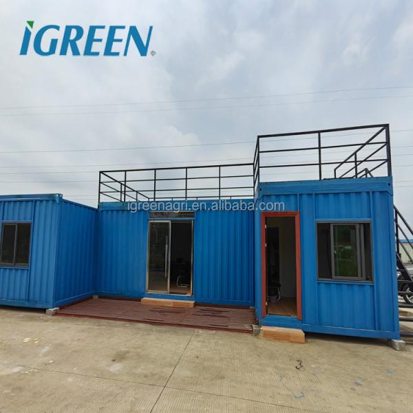 Portable Living Prefabricated Container House For Agriculture Farm In Customized Color