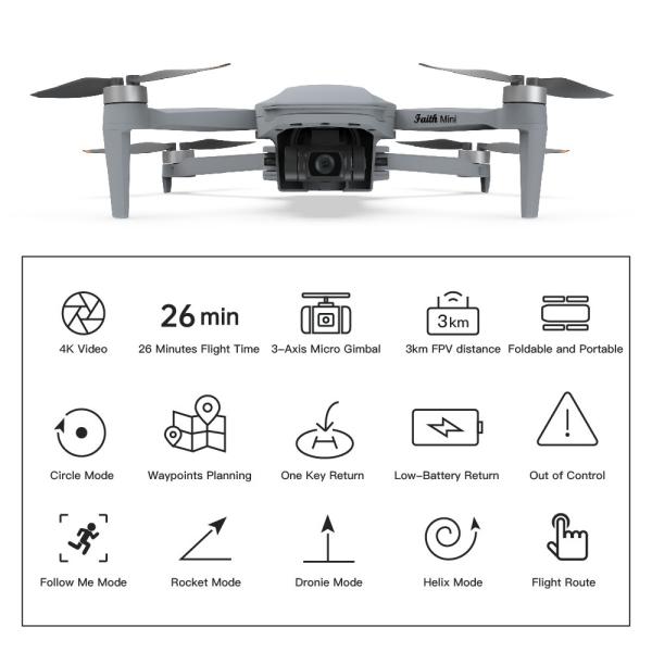 ZAi Aerial Photography Drone Professional 3-Axis Gimbal Drone Aerial RC Drones