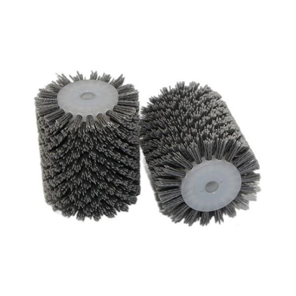 Woodworking Abrasive Wheel Brush Nylon Bristle Roller Ciruclar Brush For Wood Polishing