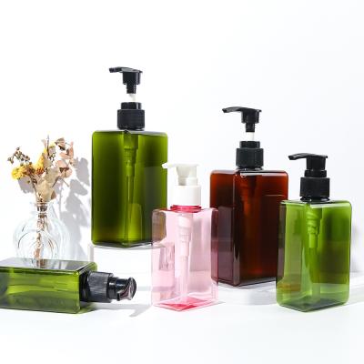 Custom 100ml Empty Bottles Flat Square Dropper Spray PET Cosmetic Jars