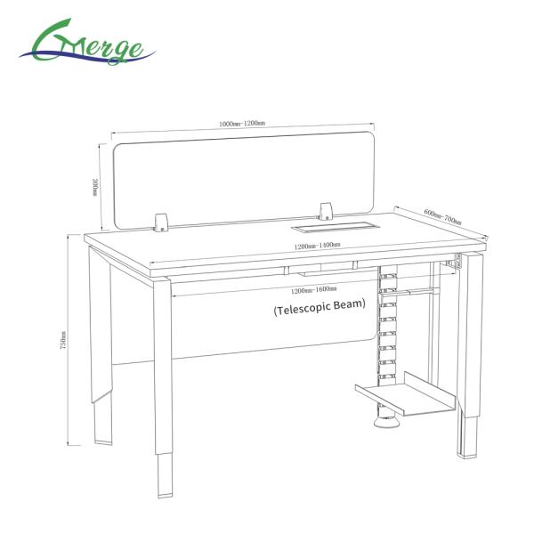 Transform Your Workspace with Our Customizable Office Space Open Workstation and Drawers