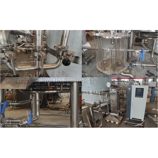 1000l Beer Brewing Equipment Sus 304 Customized For Micro Brewery