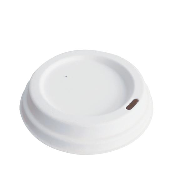 Cup Lids, Cup Holder. White/Nature, Sugarcan Bagasse, Biodegradable and compostable