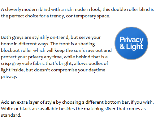 Manual Fabric Modern Grey Roller Blinds For Indoor Office Windows OEM ODM