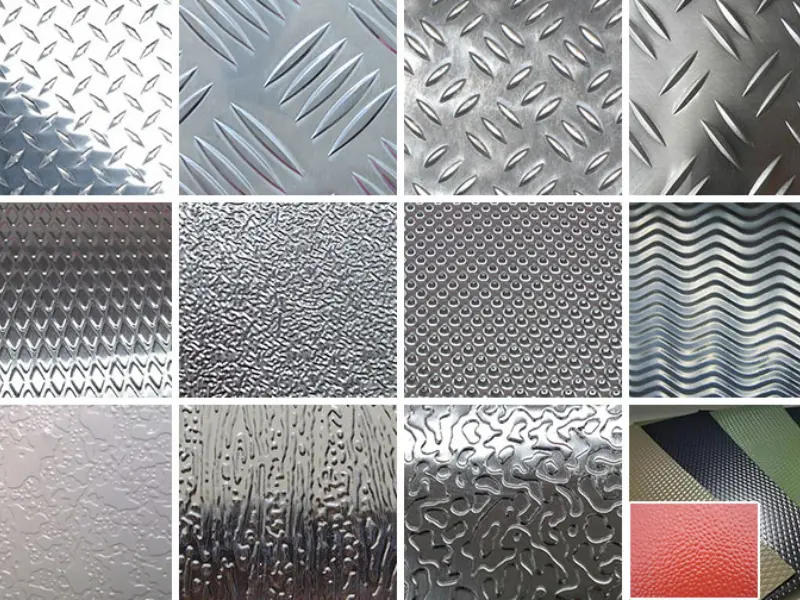 3003 5052 Anti-Slip Corrosion Resistant Stucco Embossed Aluminum Sheet Custom Size 0.2-6.0mm for Refrigerator Liner