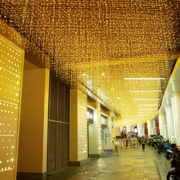 Twinkle Star LED Window Curtain String Light Wedding Party Home Garden Bedroom Outdoor Indoor Wall Decorations Warm Normal White