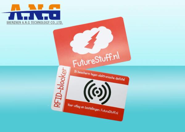 High Security anti scan rfid chip card wallet protector 0.76mm Thickness