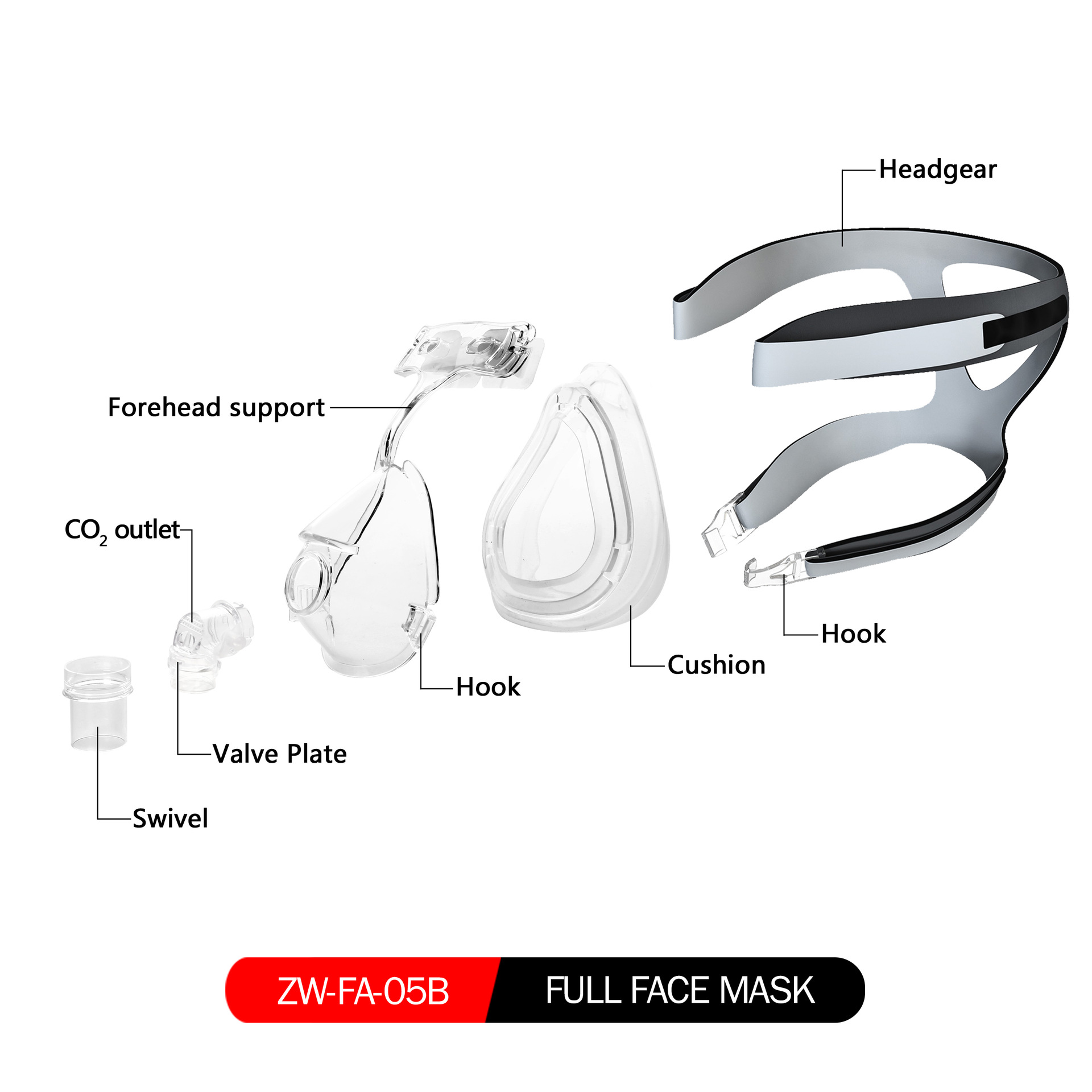 Ventilator And Anesthesia Machine Accessories PVC And Silicone CPAP And BIPAP Breathing Mask  With/Without Vent