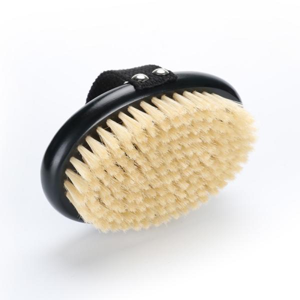 Black Dry Skin Body Bath Shower Brush Customized Color For Cellulite Detoxifier