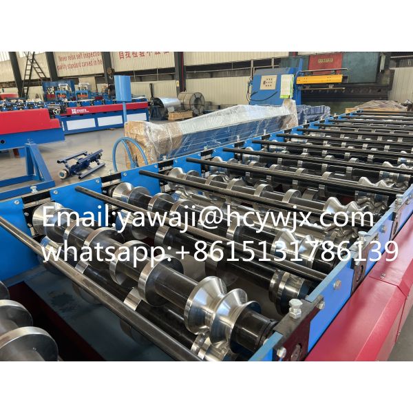 Steel Tile Roof Roll Forming Machine / Metal Roofing Machine For Sale