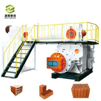 Brick Making Machine Fully Automatic JKY55 Double Stage Vacuum Clay Brick Extruder