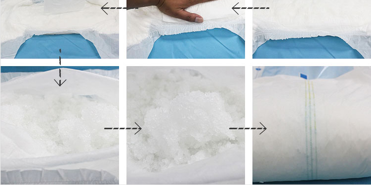 Printed Adult Disposable Diapers Hospital Use OEM Overnight Eco Friendly