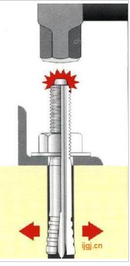 Yellow Zinc Heavy Duty Expansion Hit Anchor Bolt for 12mm Diameter and DIN Standard