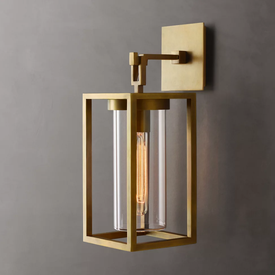 Industrial Design Copper Wall Lamp with 2700K Warm White Light for Living Room Decorative Wall Sconce