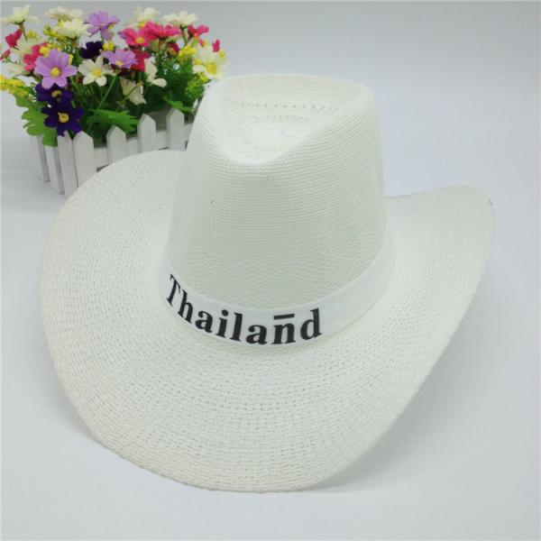 Summer hat men's western big cowboy hat knitted hat advertising hat hood 58cm logo customized