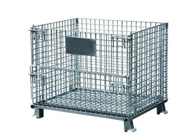 Galvanized Q235 Wire Mesh Storage Cage Foldable Metal Steel Welded