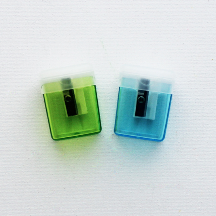 office school supplies translucent cover multicolor plastic sharpener