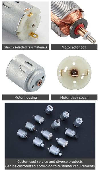 6V Micro Vibration Motor Dc Brush Motor For Massager Gun Electric Fan