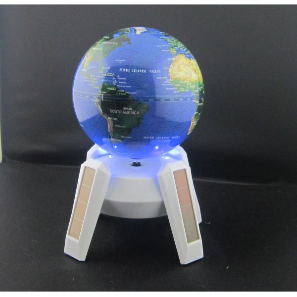 No battery and auto - rotary Solar Powered Globe with clockwise & anticlockwise mode