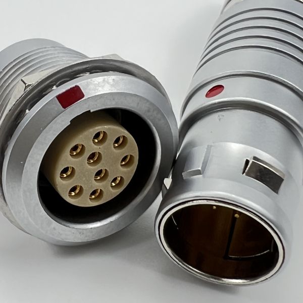 LEMO compatible 00B 0B 1B 2B 3B 4B Circular Push Pull Connectors 2-32 Contacts 360 Degree EMC Shielding