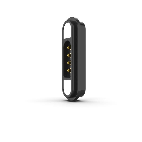 Anti Short Circuit Magnetic Connectors Black 4 Pin Magnetic Connector Customized For Smart Robot