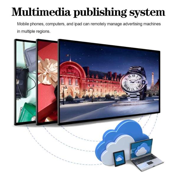 49 Inch Touchable Wall Mounted Digital Signage Lcd Display Mall Android System Panels