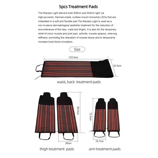 Dual Wavelength Laser Body Slimming Machine 650nm 940nm For Pain Therapy / Weight Loss