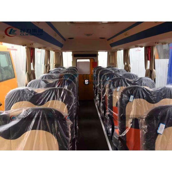 Ônibus escolar dos assentos do motor diesel 30 de Iveco 4X2 com cortina
