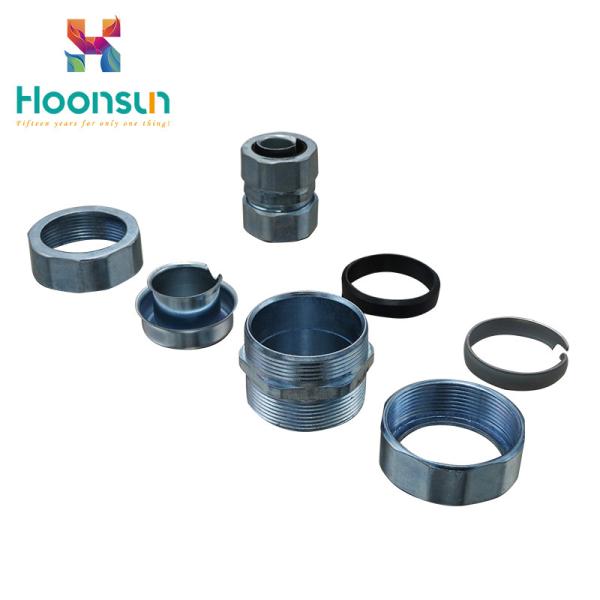 Female Waterproof Flexible Conduit Connector Zinc Alloy With Corrosion Resistant