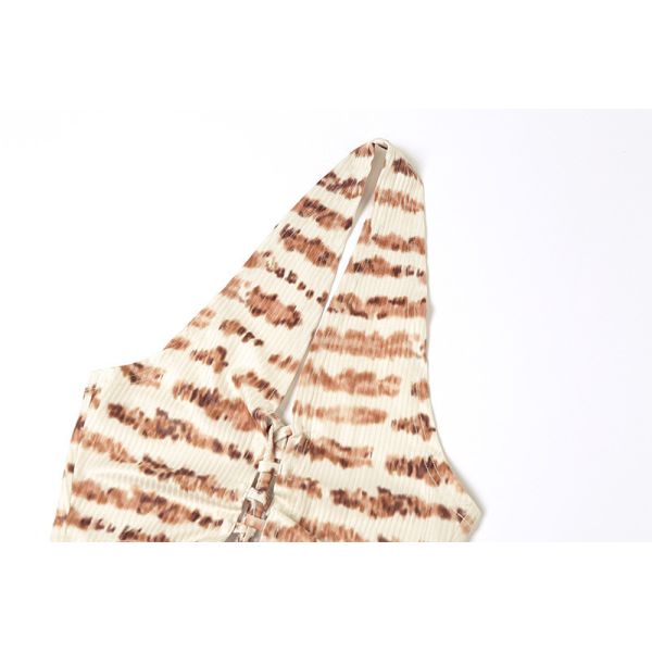 Breathable 2 Piece Crop Top And Trousers Halter Hollow Vest Slim Micro Trousers Set