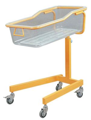 Clear Acrylic Pediatric Hospital Beds Baby Crib With four  nolisless Castors
