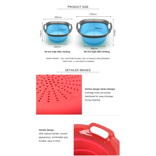 Tasteless Silicone Kitchenware Silicone Washing Basket