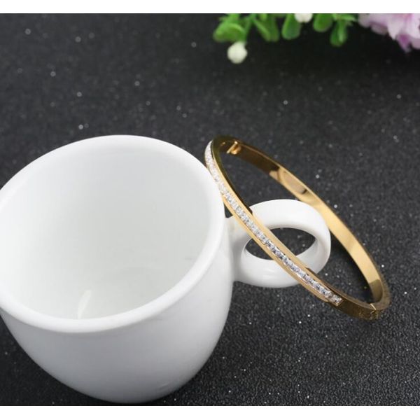 Stainless Steel Bracelet Fashion Jewelry Gift , diamonds stainless steel bracelet women