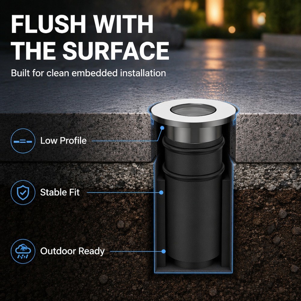Ma32 1W Mini Recessed LED Inground Lights Ip68 Waterproof For Outdoor Landscape