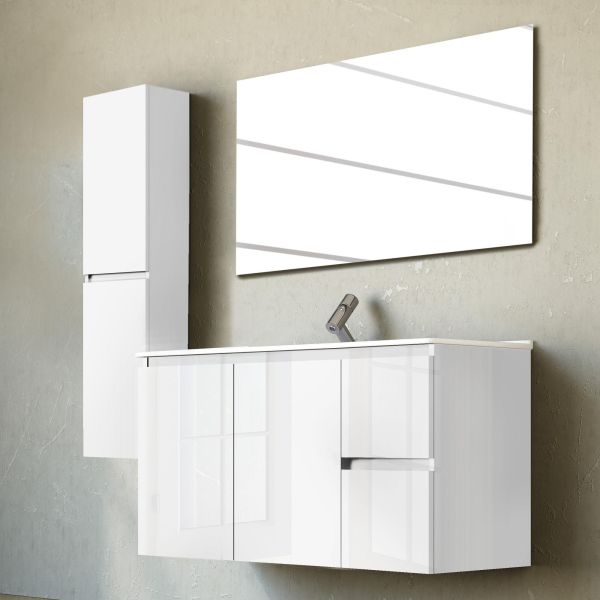 New Style Bathroom Furniture Modern Vanity Cabinets Plywood / MDF