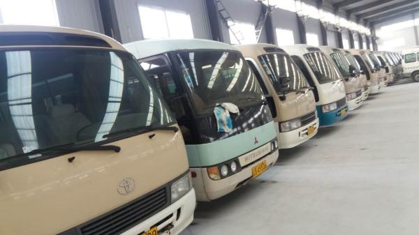 Toyota 1HZ / 15B 16B Used Coaster Bus , Passenger Mini Old Coaster Bus