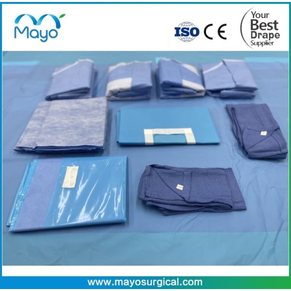 Disposable Medical Sterile Surgical Basic Drape Set Up Pack For Hospital