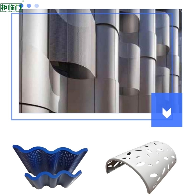 Curved Aluminum Sheet Panel Highly Flexible Arc Shaped Aluminium Panels