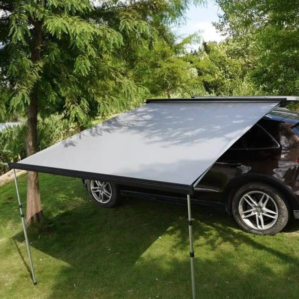 Tenda superior de telhado exterior moderna 2.5 * 2.5M 3D em relevo Vinyl Semi Automático Telhado lateral do carro
