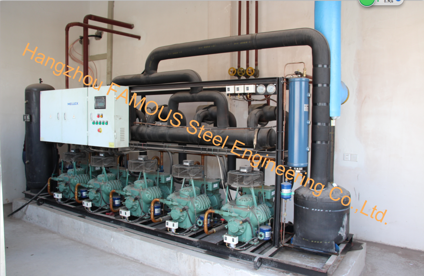 Коммерчески промышленная комната морозильника замерзая холодная комната для морепродуктов