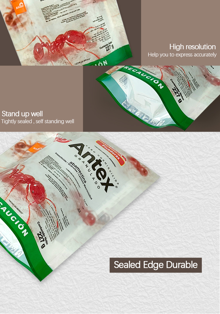 пестицид мешка 500g Mylar BOPP пластиковый детержентный упаковывая аграрный прозрачный