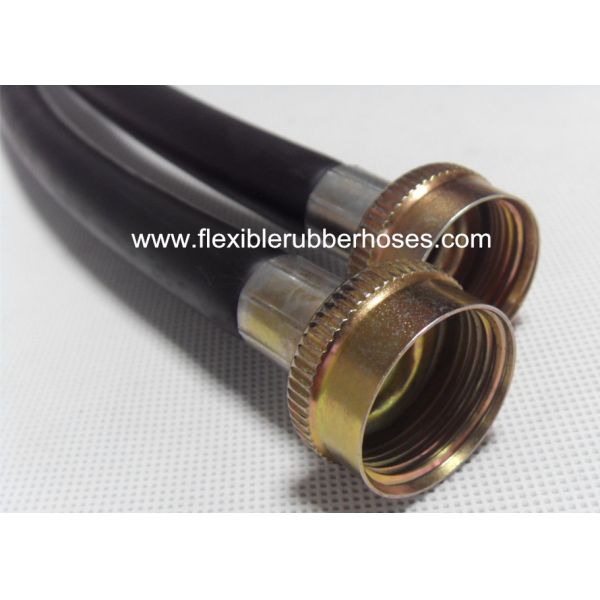 Black Inlet 1/2 Inch Garden , Hose Spiral Water Hose EPDM Y Mixer